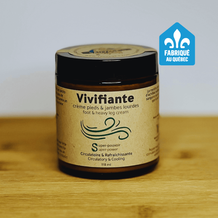 Vivifiante - crème pieds & jambes lourdes - végane & naturelle