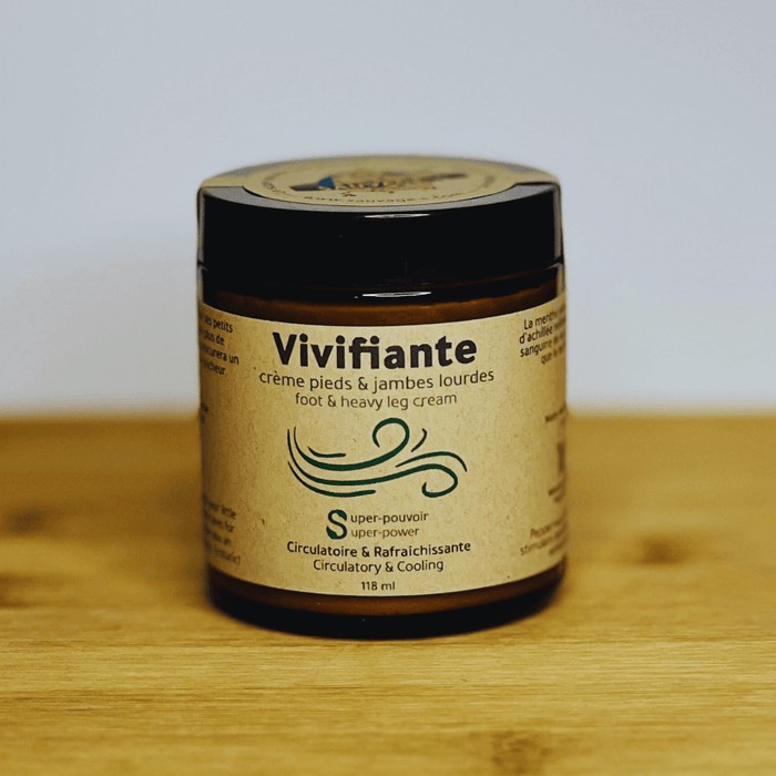Vivifiante - crème pieds & jambes lourdes - végane & naturelle