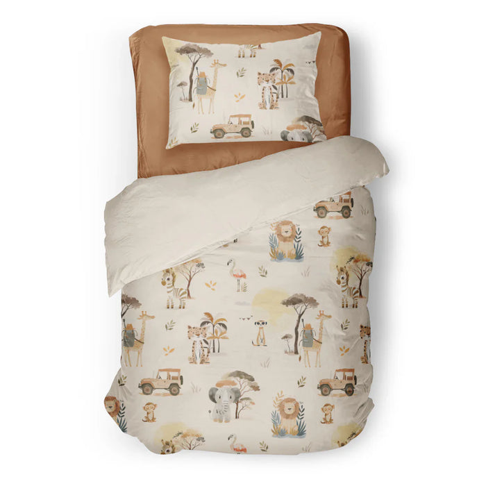 Housse de couette ou douillette afrique-réversible ( fait au québec) - taie incluse