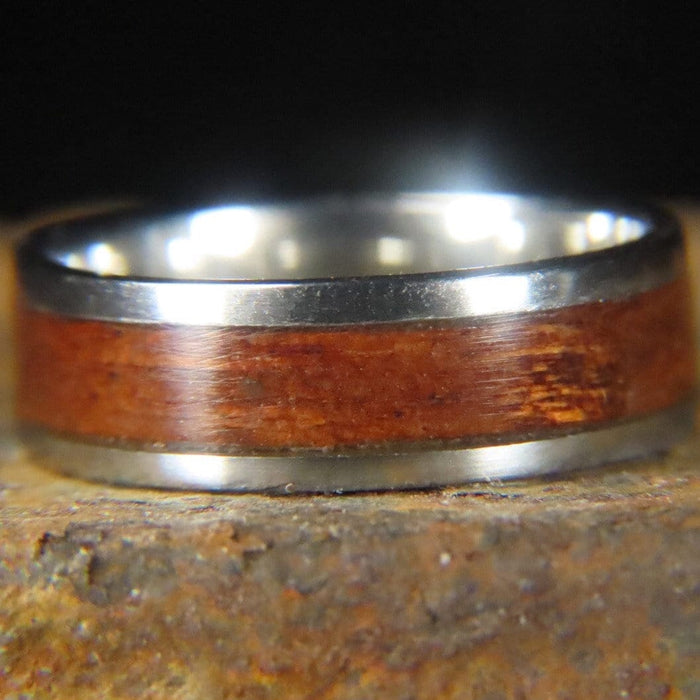 Atelier du bon bouleau Bagues Bague en bois et argent sterling ou or 14K - 18K personnalisée
