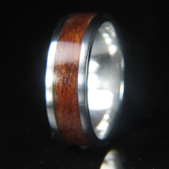 Atelier du bon bouleau Bagues Bague en bois et argent sterling ou or 14K - 18K personnalisée