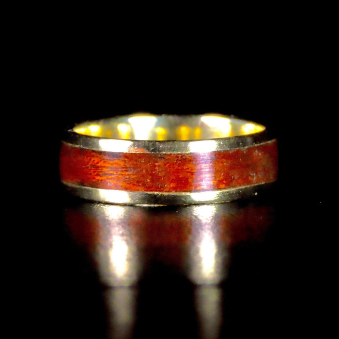 Atelier du bon bouleau Bagues Bague en bois et argent sterling ou or 14K - 18K personnalisée