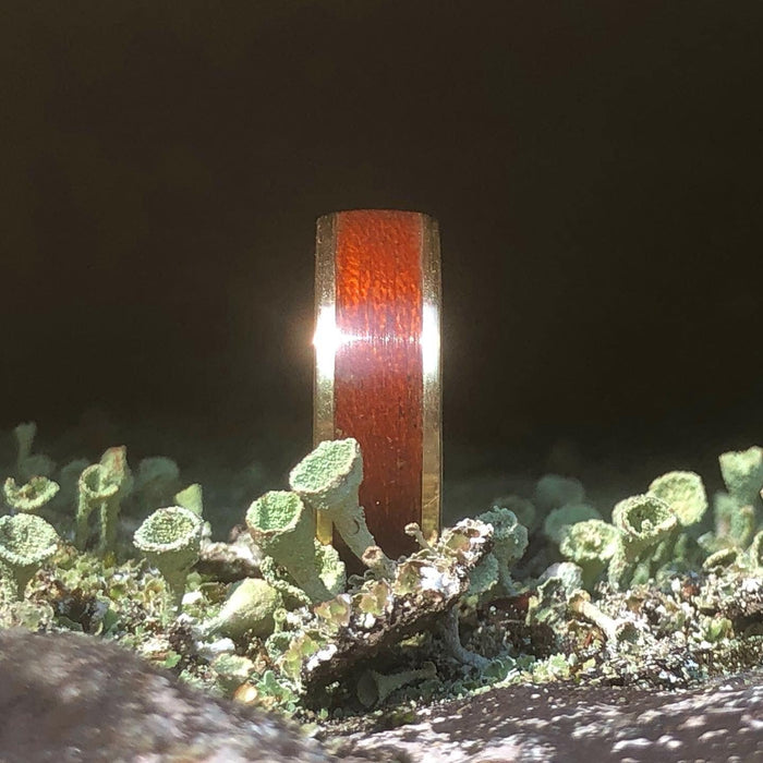 Atelier du bon bouleau Bagues Bague en bois et argent sterling ou or 14K - 18K personnalisée