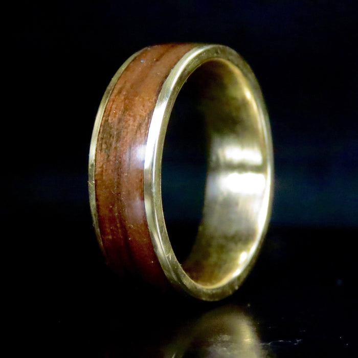 Atelier du bon bouleau Bagues Bague en bois et argent sterling ou or 14K - 18K personnalisée