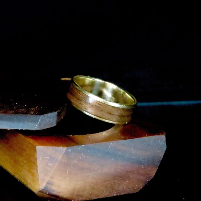 Atelier du bon bouleau Bagues Bague en bois et argent sterling ou or 14K - 18K personnalisée