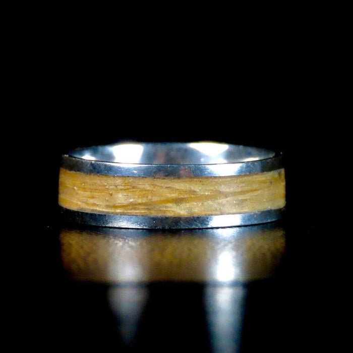 Atelier du bon bouleau Bagues Bague en bois et argent sterling ou or 14K - 18K personnalisée