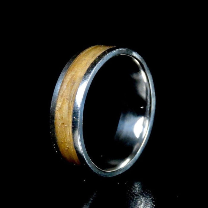 Atelier du bon bouleau Bagues Bague en bois et argent sterling ou or 14K - 18K personnalisée