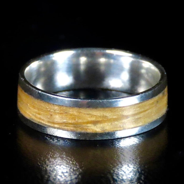 Atelier du bon bouleau Bagues Bague en bois et argent sterling ou or 14K - 18K personnalisée
