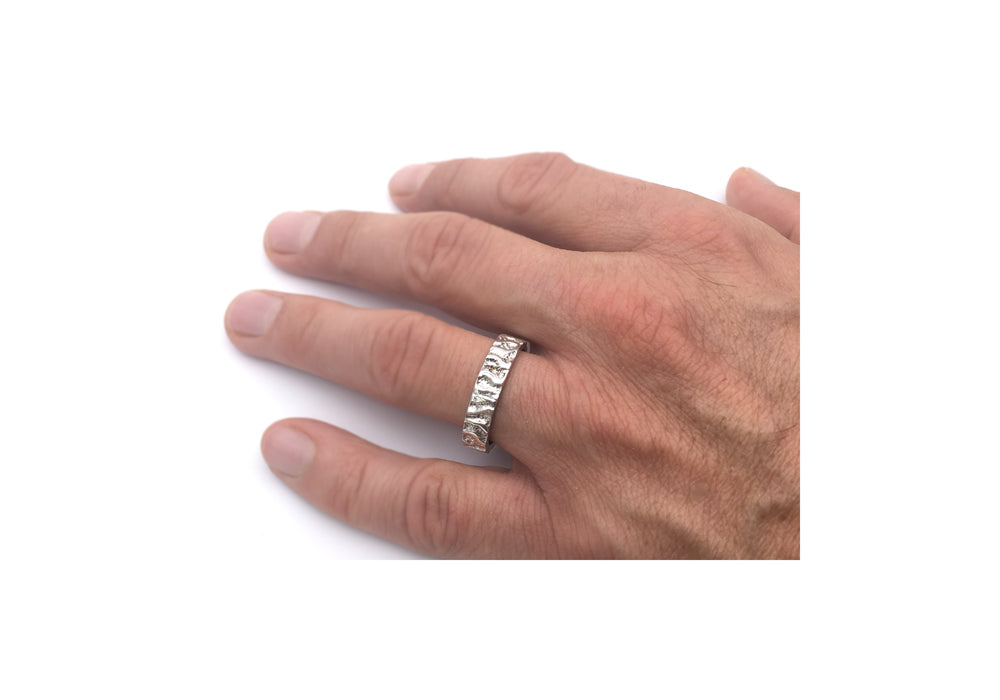 L'aventurier des rivières │ jonc pour homme en argent sterling │ collection les aventuriers