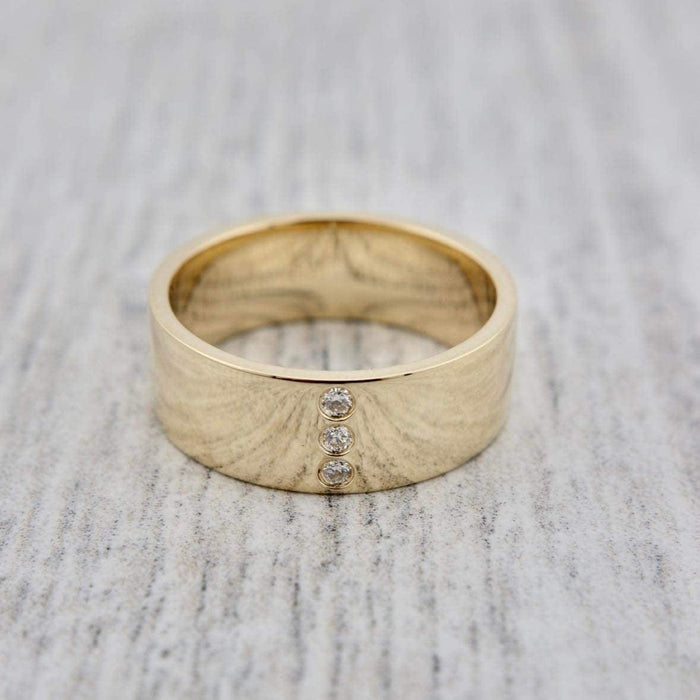 Mathieu Blanchard Bagues Bague jonc Urbain en or 14K - 18K et diamants