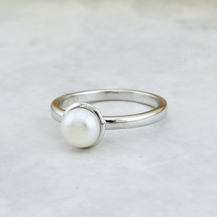 Mathieu Blanchard Bagues Bague Perle en argent sterling