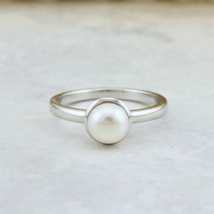 Mathieu Blanchard Bagues Bague Perle en argent sterling