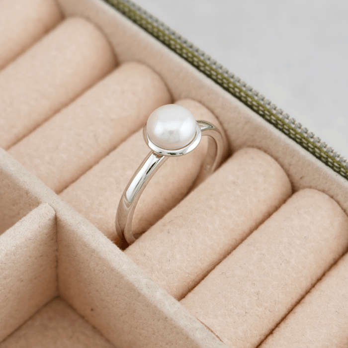 Mathieu Blanchard Bagues Bague Perle en argent sterling