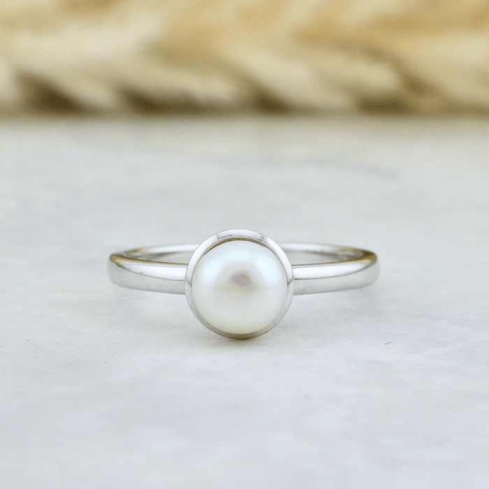 Mathieu Blanchard Bagues Bague Perle en argent sterling