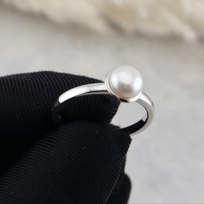 Mathieu Blanchard Bagues Bague Perle en argent sterling