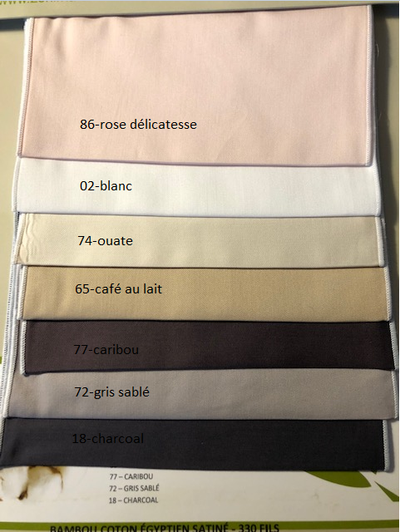 Draps pour lit articulé/électrique double (fabriqué au québec)