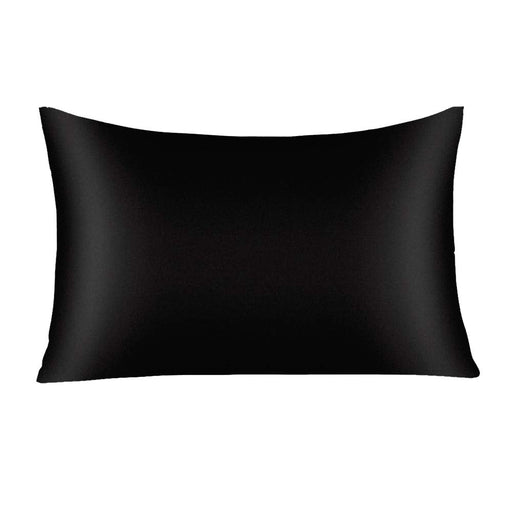 TAIE D'OREILLER EN SOIE 22 MOMMES - NOIR - Kimo Soaps