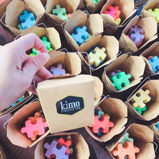 BOITE CADEAU DE  Savons PUZZLES  | GIFT BOX  OF PUZZLES SOAPS - Kimo Soaps