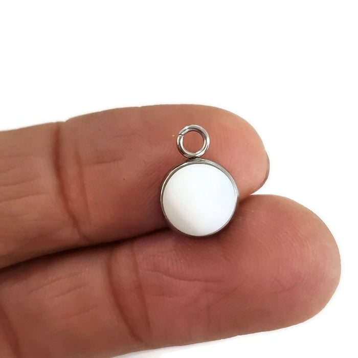 Boucles d'oreilles pendantes lune - Bijoux Le fil d'Ariane