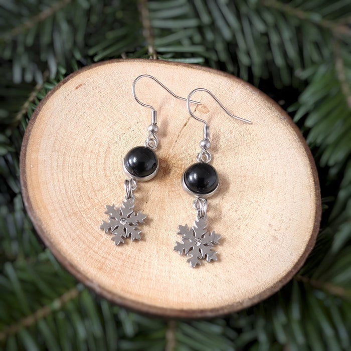 Boucles pendantes flocons