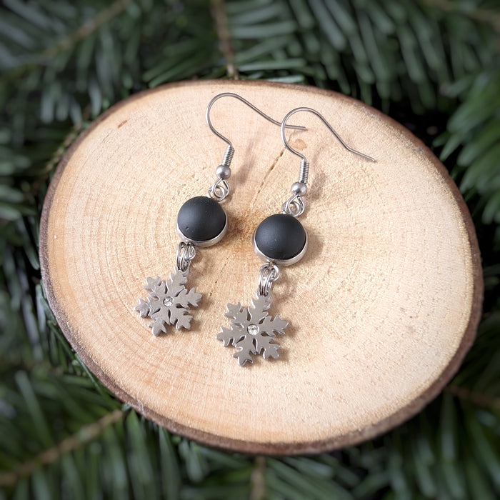 Boucles pendantes flocons