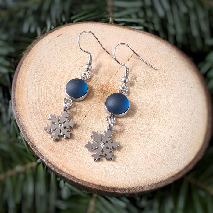 Boucles pendantes flocons