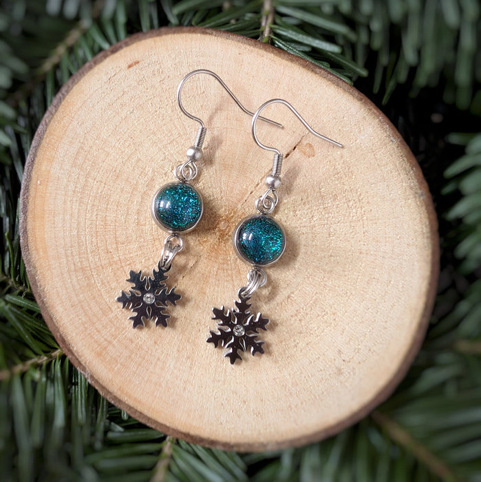 Boucles pendantes flocons