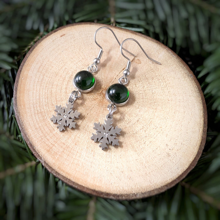 Boucles pendantes flocons