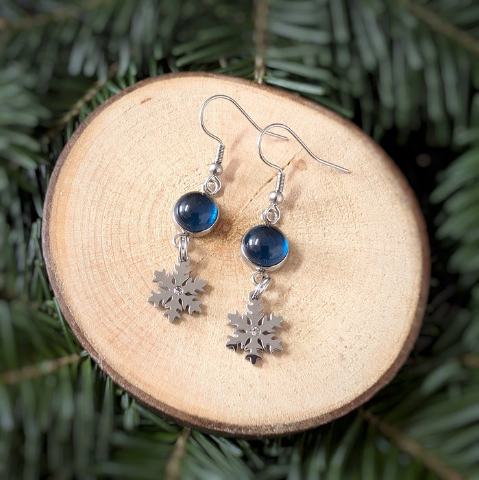 Boucles pendantes flocons