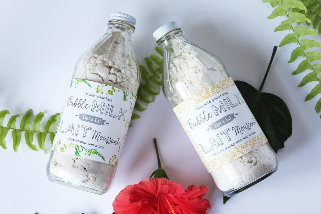 white tea & ginger bubble bath milk