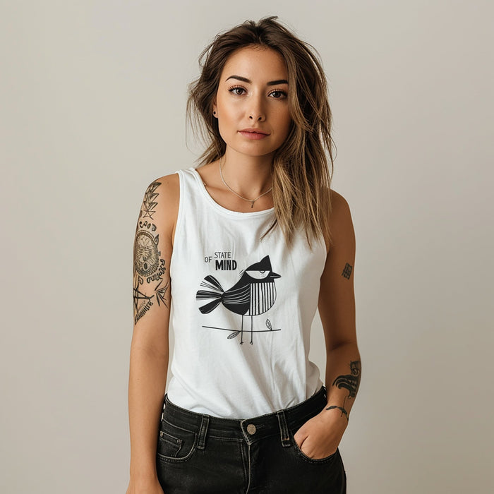 Copy of camisole coton graphique - bird