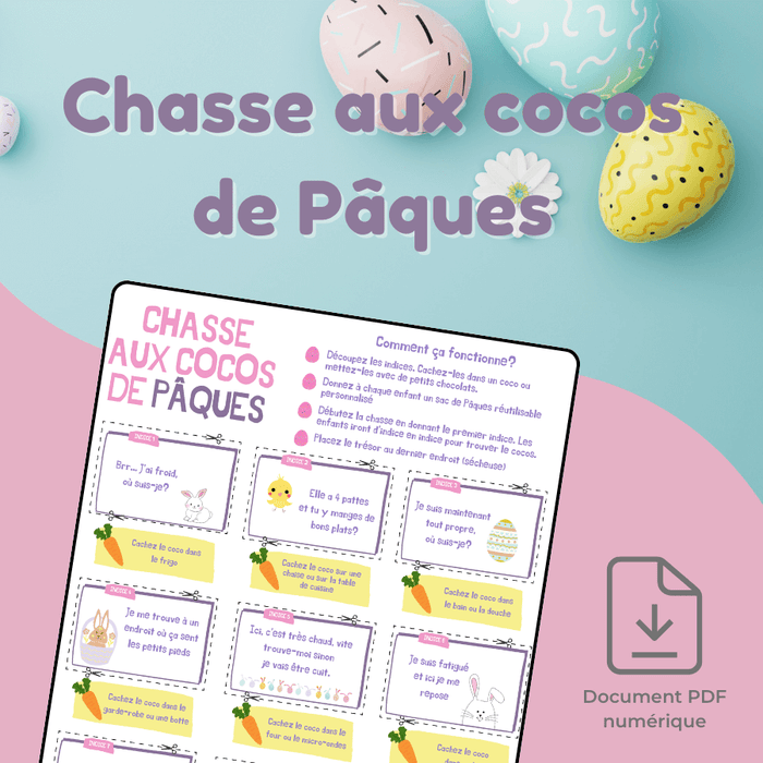 Chasse aux coco de pâques - à télécharger