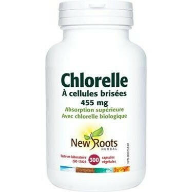 New roots - chlorelle a cellules brisées 455 mg.