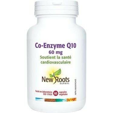 Co-Enzyme Q10 | 60 mg -New Roots Herbal -Gagné en Santé