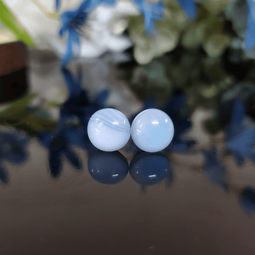 Coeur bleu pâle - Bijoux Le fil d'Ariane