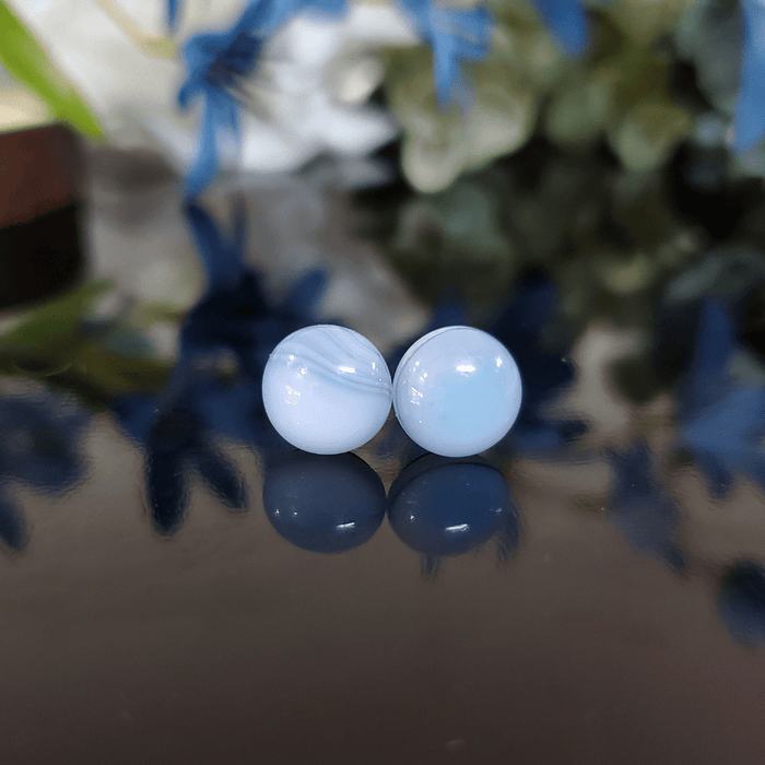 Coeur bleu pâle - Bijoux Le fil d'Ariane