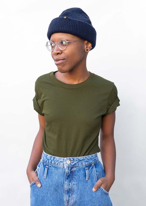 2 t-shirts bleu marine - kaki