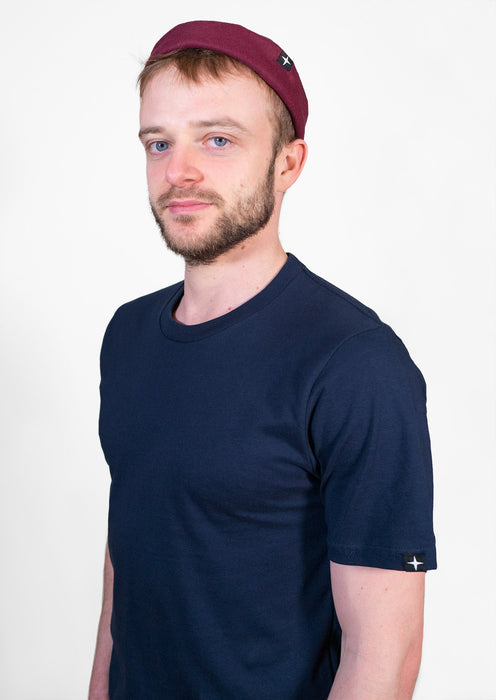 2 t-shirts blanc - bleu marine