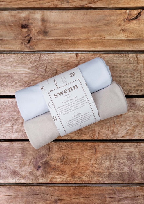 2 t-shirts blanc - naturel