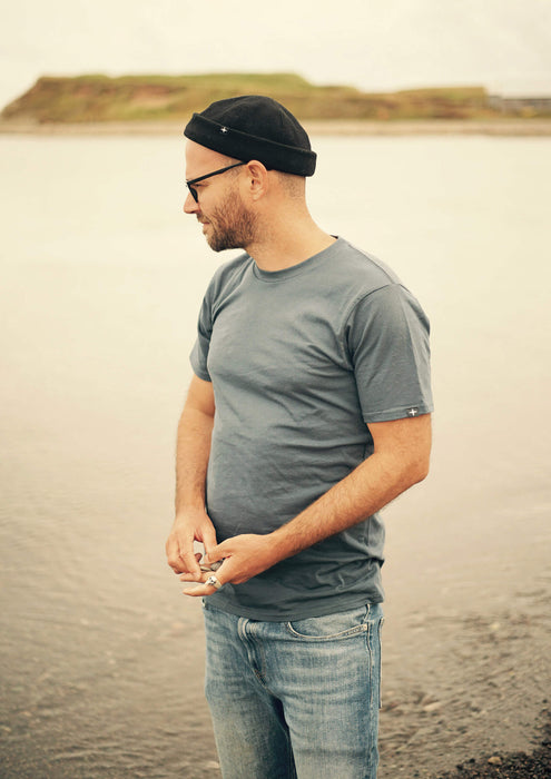 SWENN - Photos - 2 t-shirts noir - bleu pacifique