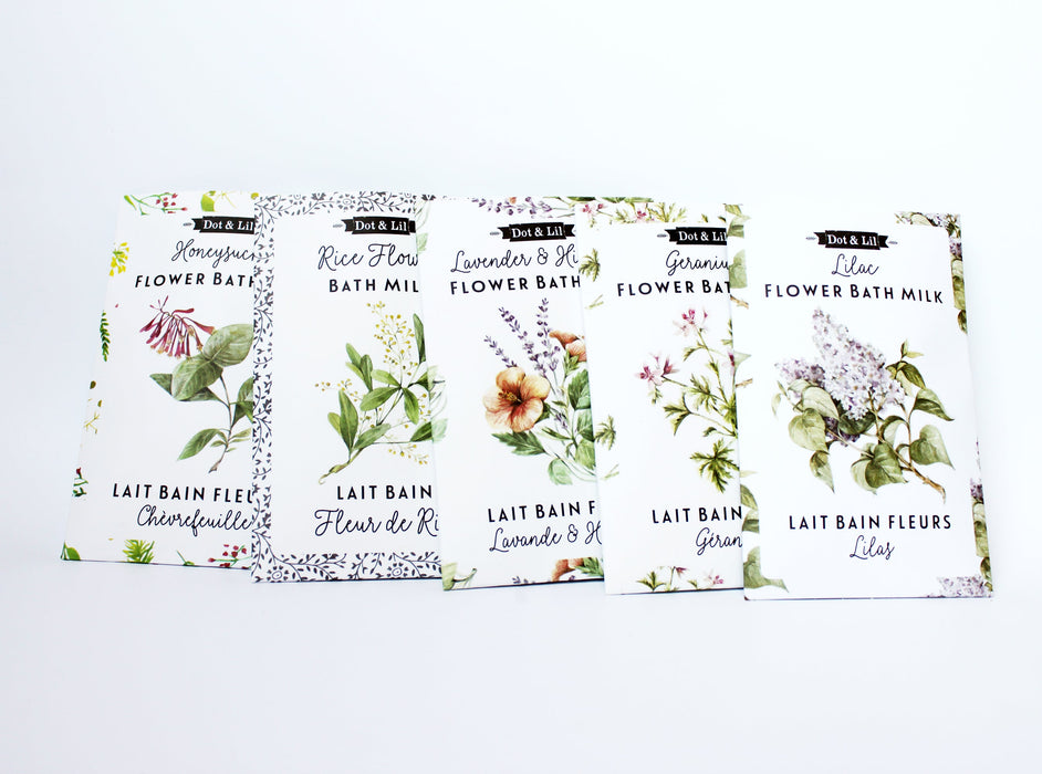 rice flower bath milk sachet