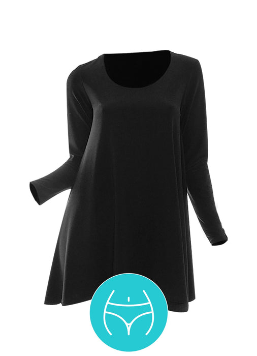 999 tunique noire évasée