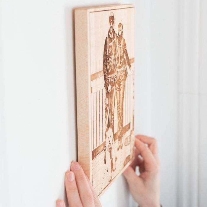 Gravure au laser pour le bois