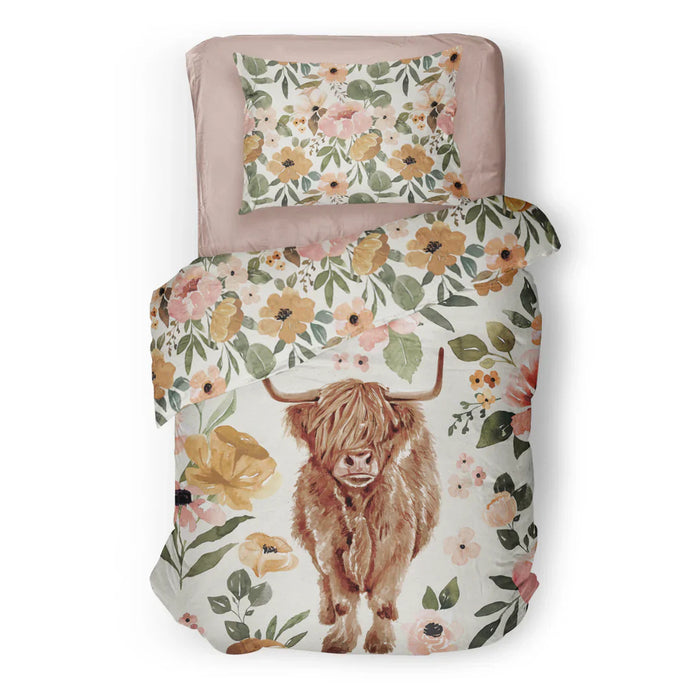 Housse de couette ou douillette highland -réversible ( fait au québec) - taie incluse