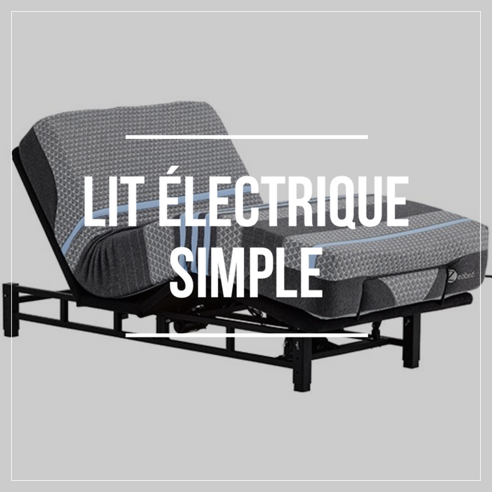 Draps pour lit articulé/électrique simple - (fabriqué au québec)