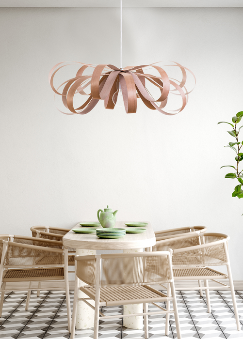 Lampe june / merisier rouge