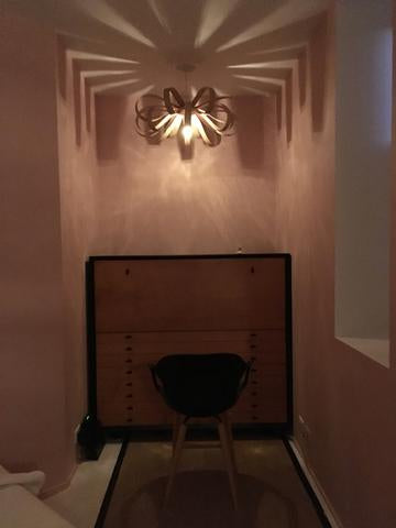 Lampe june / merisier rouge