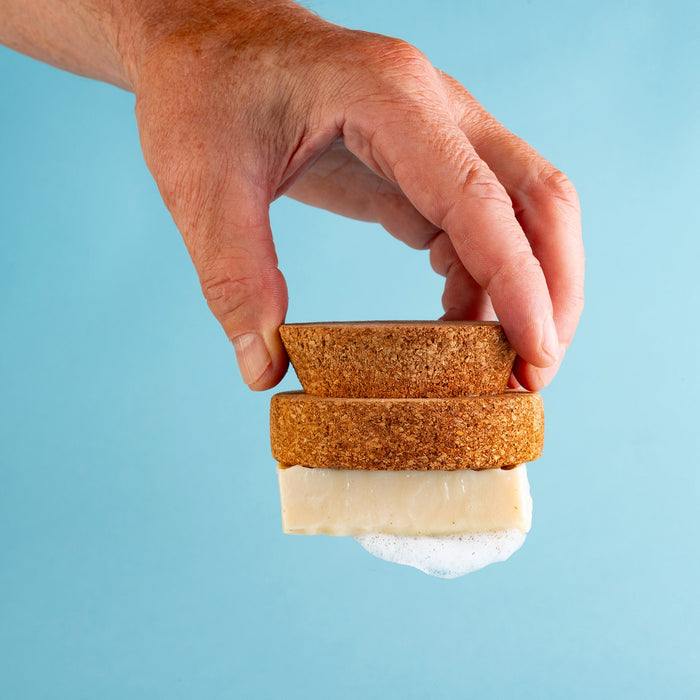 *adieu le glissement* porte-savon en liège