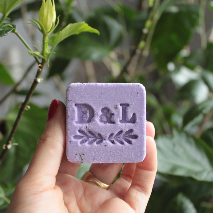 lavender & hibiscus sparkling milk bath cube
