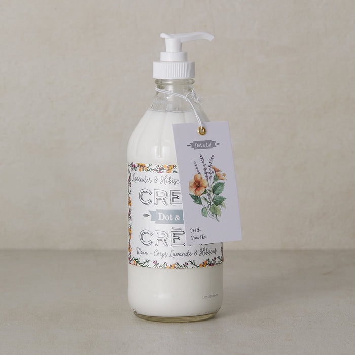 Crème mains + corps lavande & hibiscus